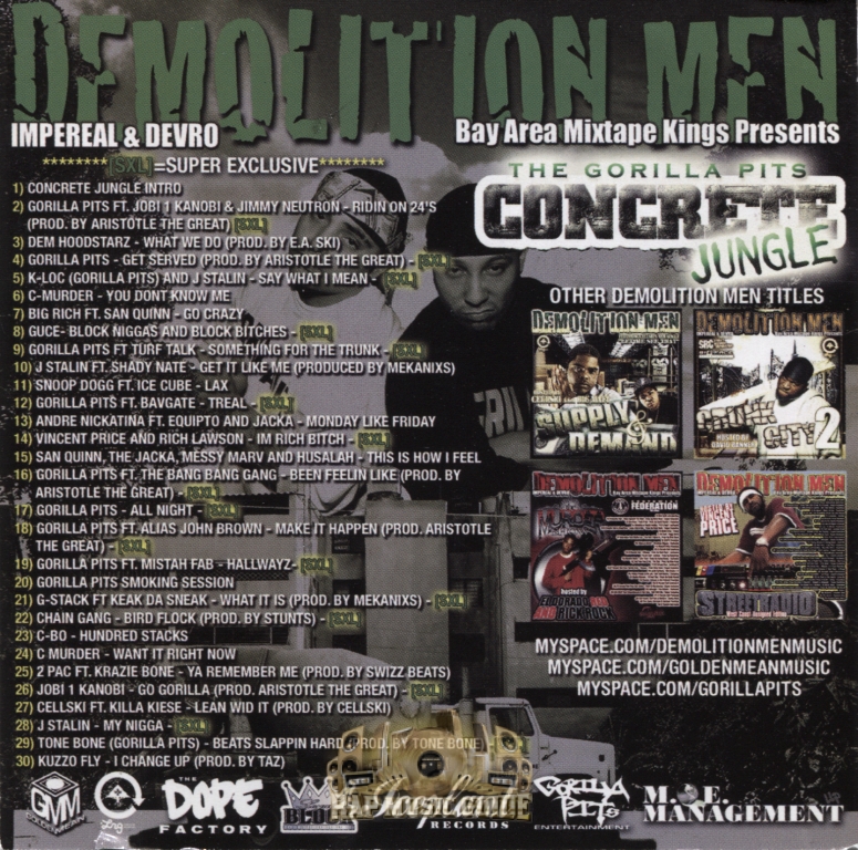 Demolition Men & The Gorilla Pits - Concrete Jungle: CD | Rap